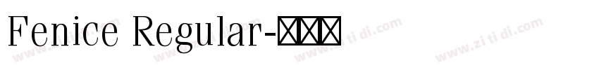 Fenice Regular字体转换